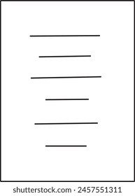 memo or notepad icon in black and white 