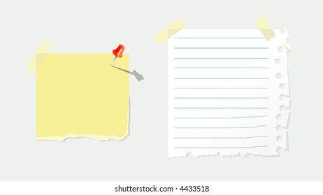 memo notes on the wall