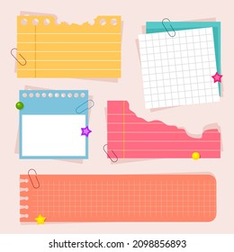 memo notes template collection design