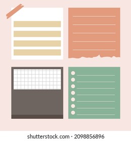 memo notes template collection design