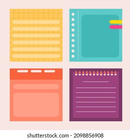 memo notes template collection design