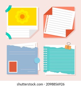 memo notes template collection design