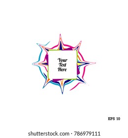 memo on color paint vector