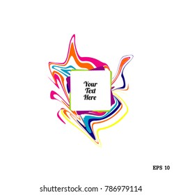 memo on color paint vector