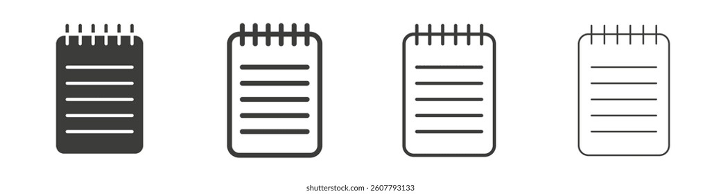 Memo Pad icon collection for website designs