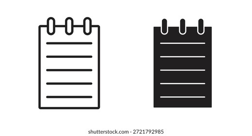 Memo Pad Symbol für Ihr Website-Design, Logo, App, UI. EPS10
