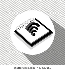 memo pad isolated icon design, vector illustration  graphic 