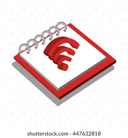 memo pad isolated icon design, vector illustration  graphic 