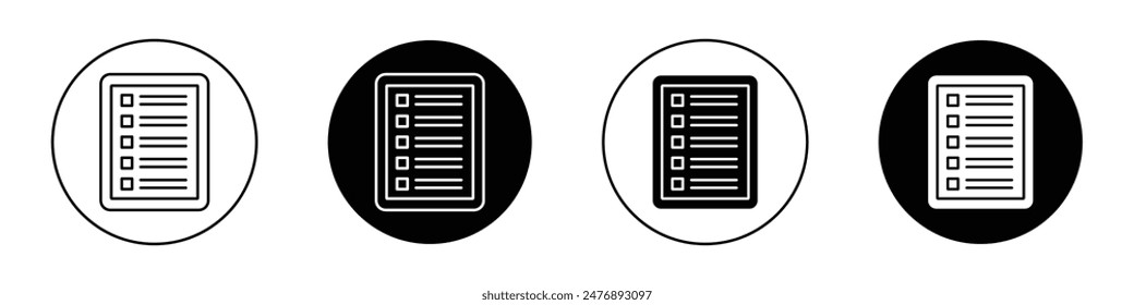 Memo Pad vector icon symbol in flat style.
