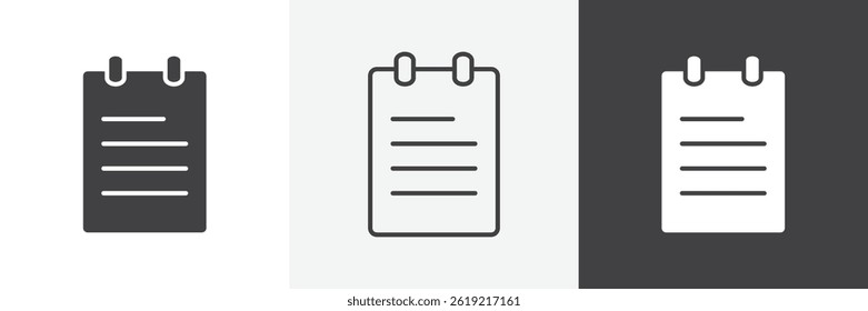 Memo Pad web vector icons
