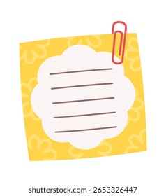 Memo page sticky scrapbooking sheet