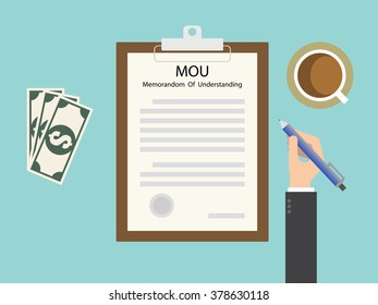 Memo paper clipboard. Top view style. Flat design for business financial marketing banking advertising web concept cartoon illustration.