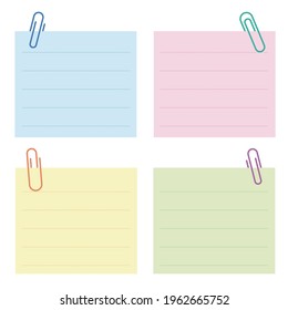Diseño de papel Memo con clip