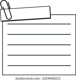 Memo-Papierrahmen mit Papierschnitt