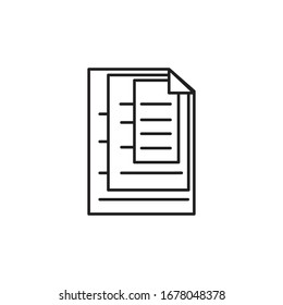 memo paper icon vecor design