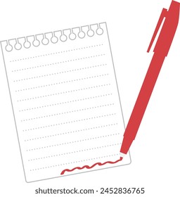 Memo paper illustration frame material