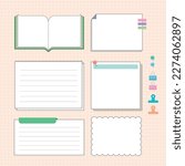 Memo paper, note frame background
