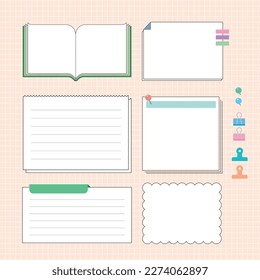 Memo paper, note frame background