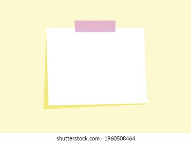 Memo pasted with masking tape