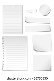 memo stick isolated on white