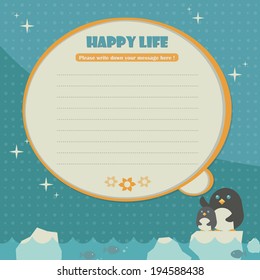 Memo template_penguin. 