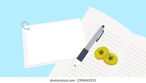 memo, text space, eye-catching image, background, simple, cute