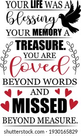 Memorable inscription. Touching heartwarming lettering. Dove illustration vector.