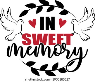 Memorable inscription. Touching heartwarming lettering. White dove illustration vector.