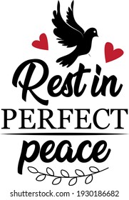 Memorable inscription. Touching heartwarming lettering. Black dove illustration vector.