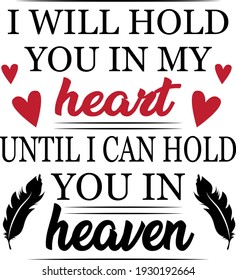 Memorable inscription. Touching heartwarming lettering. Black feather and red heart illustration vector.