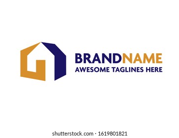 memorable and simple house logo vector concept 