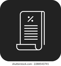 Memorandum payment Business icon with black filled line style. payment, paper, plan, report, letter, data, form. Vector illustration