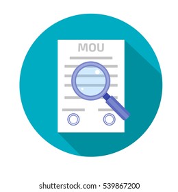 Memorandum of understanding MOU, icon