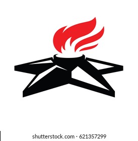 memorial 9 may eternal flame symbol in Great Patriotic War