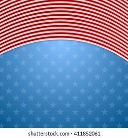 Memorial Day abstract USA flag colors background. Vector illustration