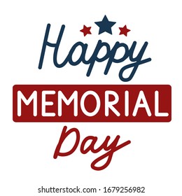 Memorial day. America. Holiday. Star. Vector illustration.
