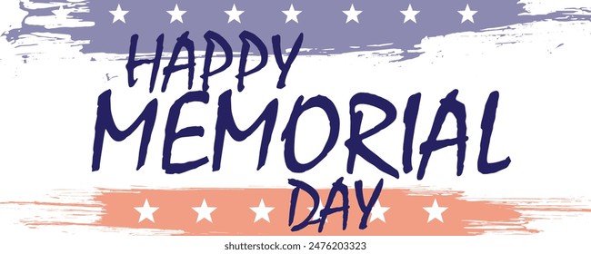 Memorial Day Background Design.  USA memorial day celebration. American national holiday. Memorial Day design template post and banner design EPS editable file. 