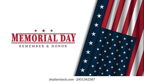 Memorial Day Hintergrund Design Vektorillustration Happy Memorial Day Poster