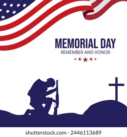 Memorial Day Background. Happy Memorial Day. National American Holiday.