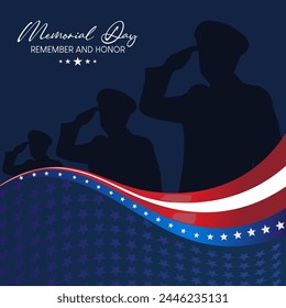 Memorial Day Background. Happy Memorial Day. National American Holiday. US Memorial Day vector.