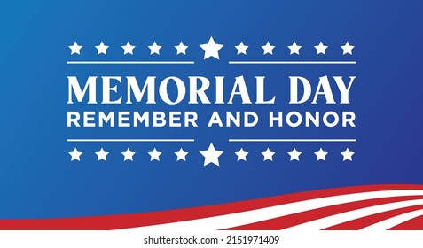 Memorial Day Background, Happy Memorial Day, Veteran's Day Celebration, Military Veteran Memorial, USA Holiday, Memorial Day Banner, Vector Illustration Background	