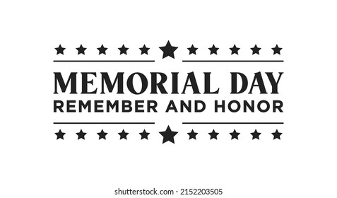 Memorial Day Background, Happy Memorial Day, Veteran's Day Celebration, Military Veteran Memorial, USA Holiday, Memorial Day Banner, Vector Illustration Background	