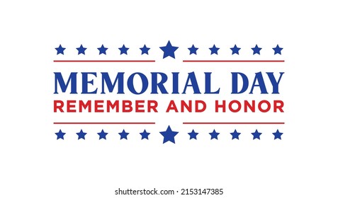 Memorial Day Background, Happy Memorial Day, Veteran's Day Celebration, Military Veteran Memorial, USA Holiday, Memorial Day Banner, Vector Illustration Background
