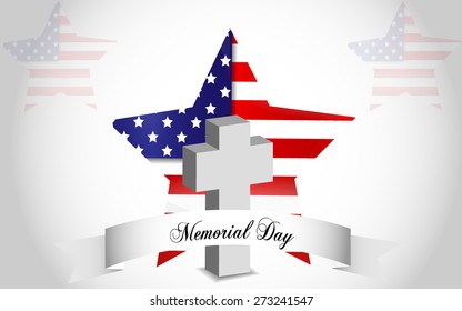 Memorial Day background, last monday of May