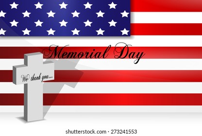 Memorial Day background, last monday of May