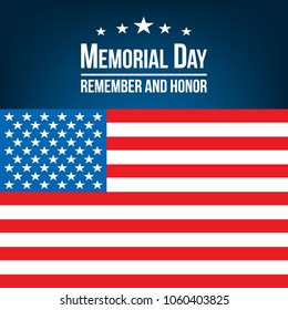 Memorial day background vector art