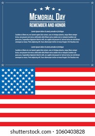 Memorial day background vector art