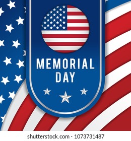 Memorial day background vector art