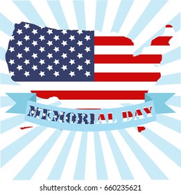 Memorial day background vector art