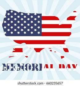 Memorial day background vector art